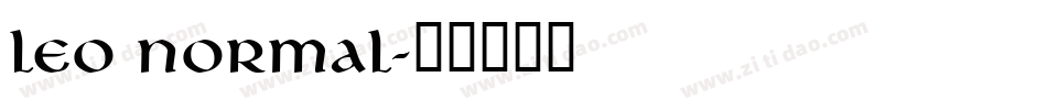 Leo Normal字体转换